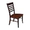 International Concepts Set of 2 Cosmo Roma Chairs, Espresso C581-310P - alternate 7